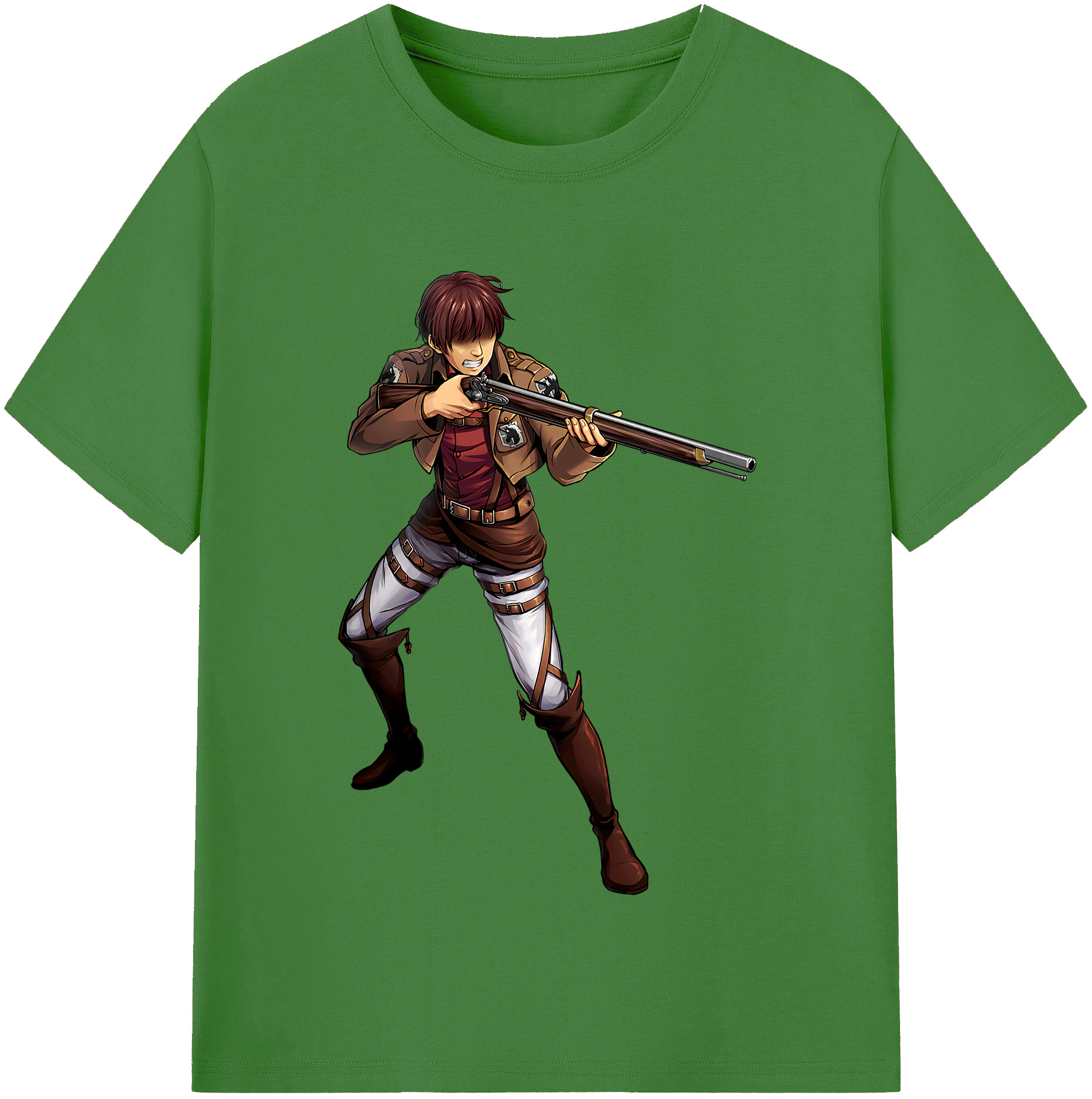 （画像用） 進撃の巨人 Attack on Titan レディースカジュアルプリントTシャツ（綿100％）